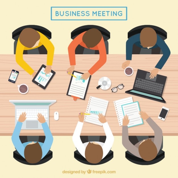 Download Free Download This Free Vector Business Meeting In A Top View Use our free logo maker to create a logo and build your brand. Put your logo on business cards, promotional products, or your website for brand visibility.