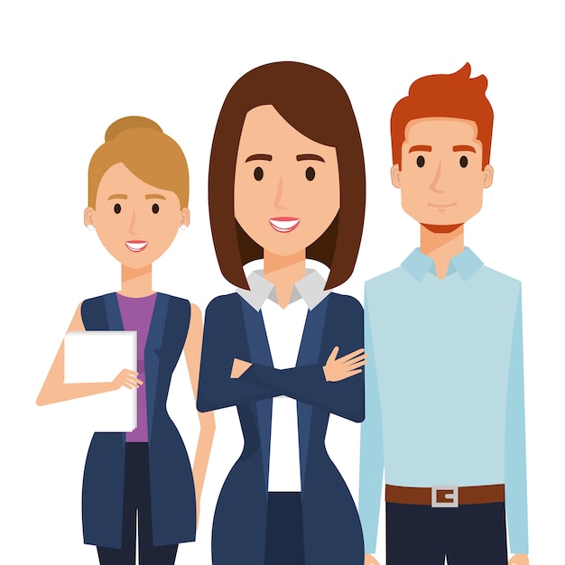 Premium Vector | Business people group avatars characters