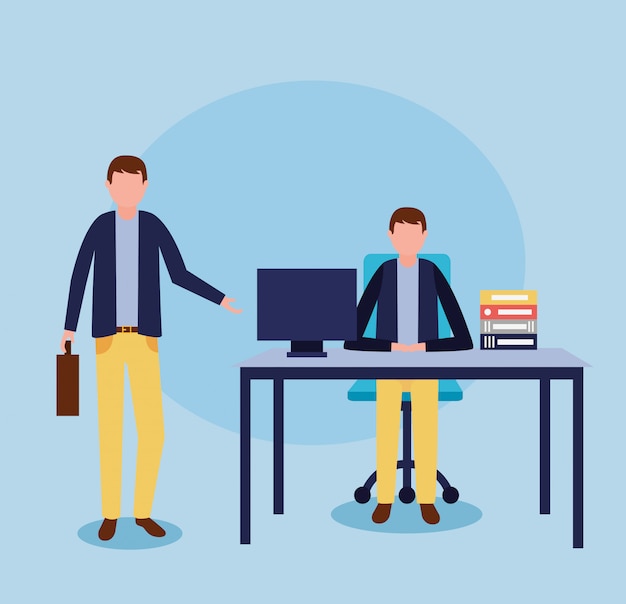 Business people in office Vector | Free Download