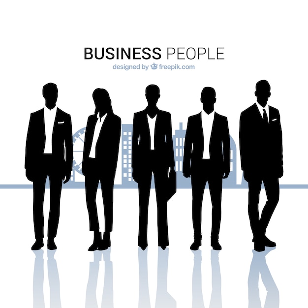 Business people outlines collection