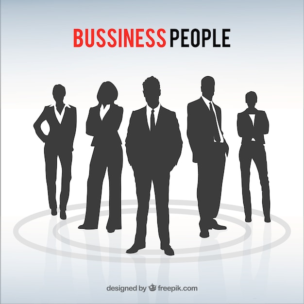 Business people silhouettes pack
