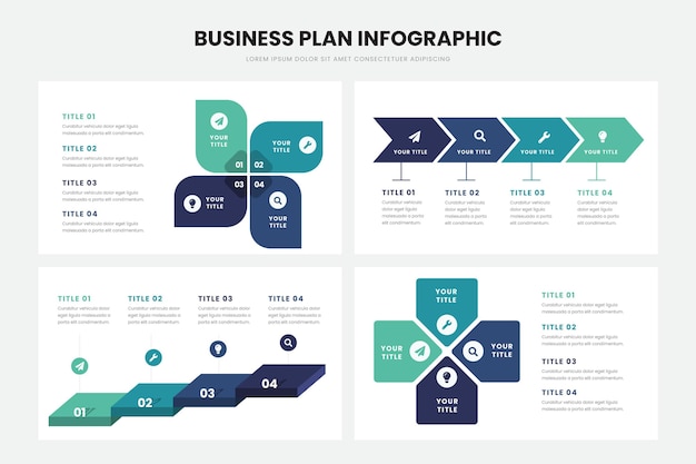 free business plan infographic template