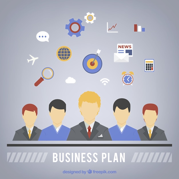 Free Vector | Business plan infographic