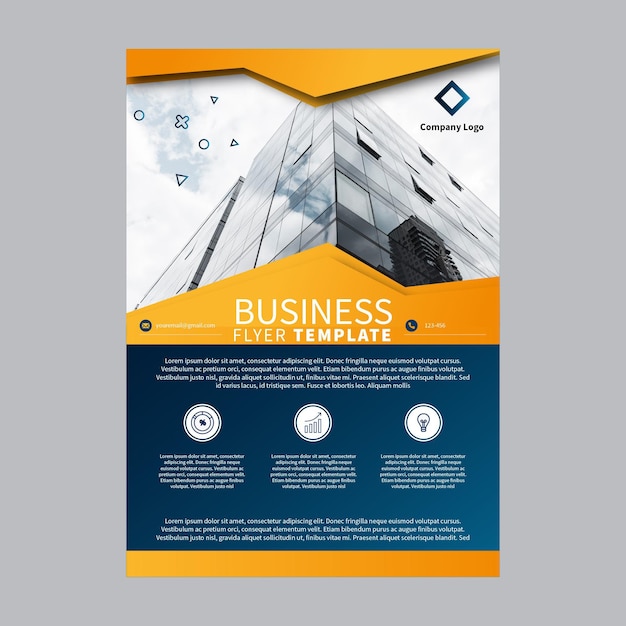 Free Vector Business poste template Free Vector Business poste template