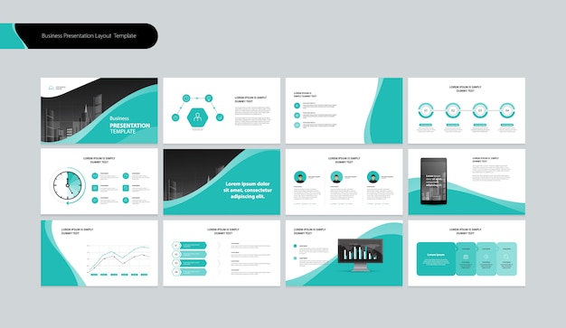 Premium Vector Business Presentation Design Template And Page Layout Design For Business Annual Report