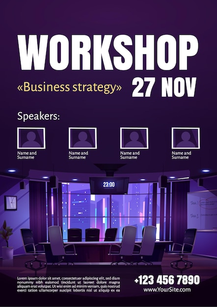 Business Strategy Workshop Poster 107791 5280 