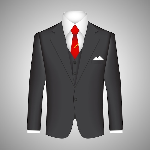 Premium Vector | Business suit concept with a vector illustration of a ...