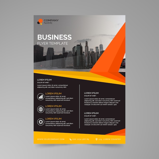 Business template poster style | Free Vector