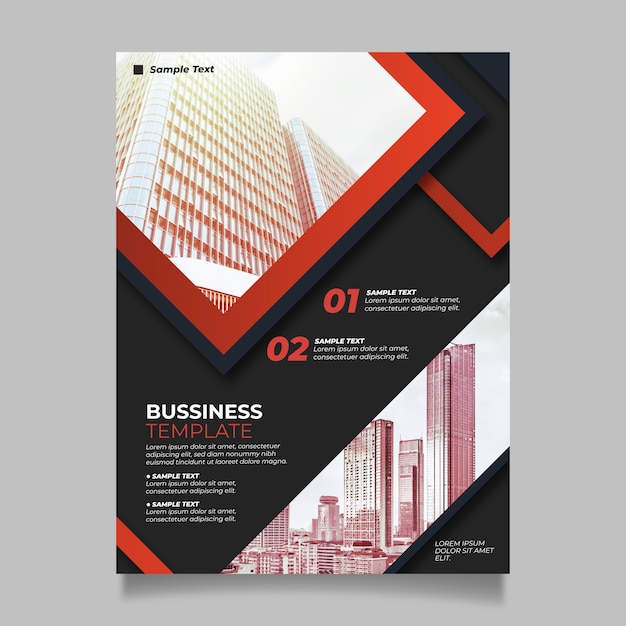 Free Vector | Business template with photo