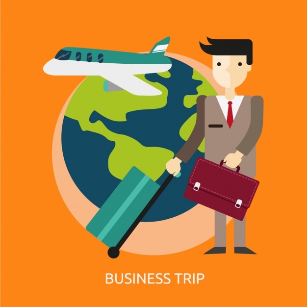 Business trip background design