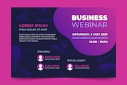 Free Vector Business Webinar Banner Invitation Template