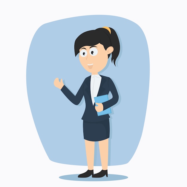 Premium Vector | Business woman character cartoon vector design