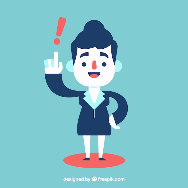 Business woman character