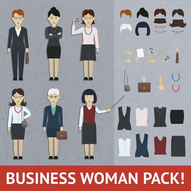 Business woman pack