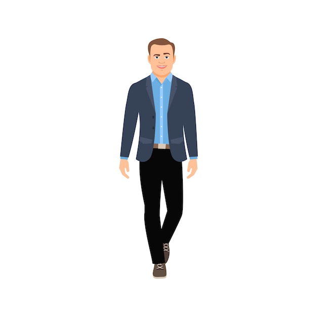 Businessman in casual clothes Vector | Premium Download