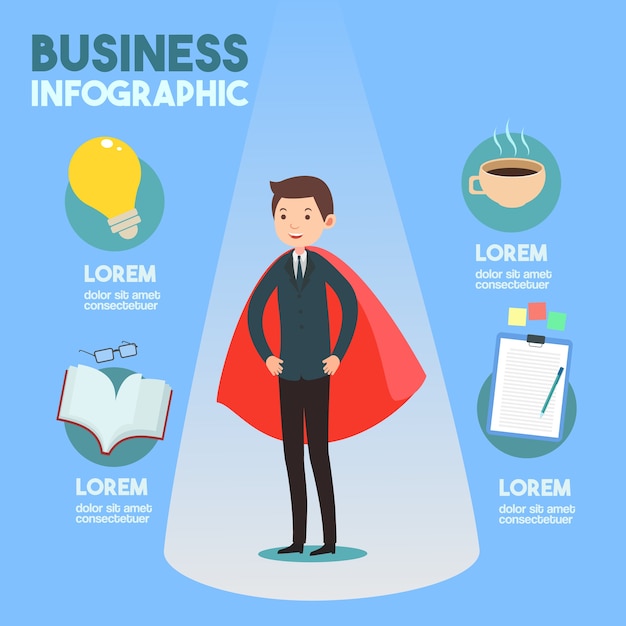 Download Free Businessman With Idea Infographic Vector Premium Vector Use our free logo maker to create a logo and build your brand. Put your logo on business cards, promotional products, or your website for brand visibility.