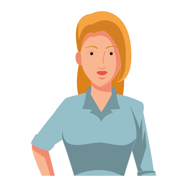 Premium Vector Businesswoman Avatar Cartoon Character Profile