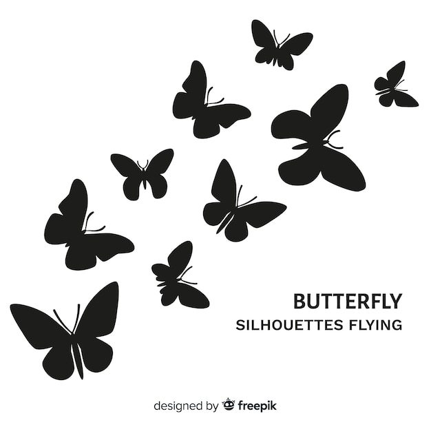 Download Butterflies flying background | Free Vector