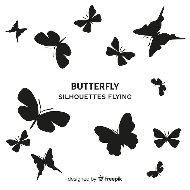 Download Premium Vector | Butterflies flying background