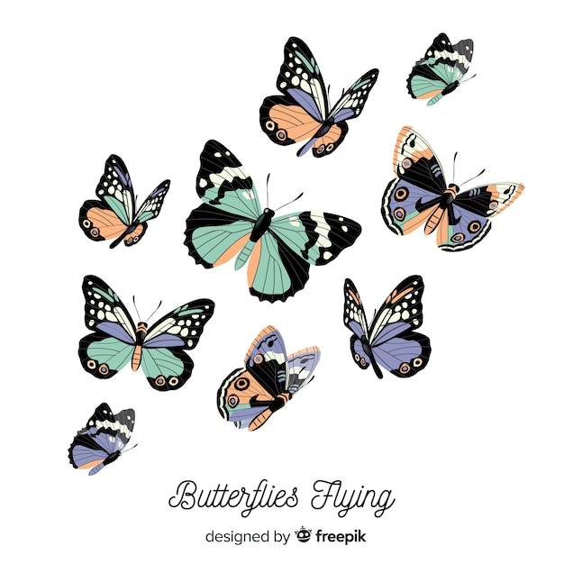 Free Free 139 Butterfly Flying Svg SVG PNG EPS DXF File