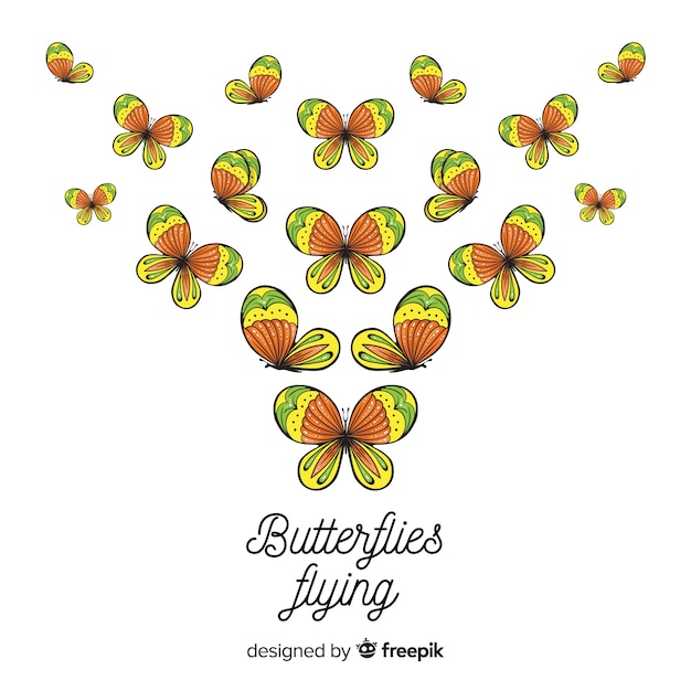 Download Butterfly flying Vector | Free Download