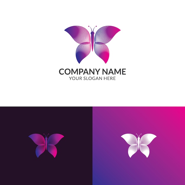 Download Premium Vector | Butterfly logo design