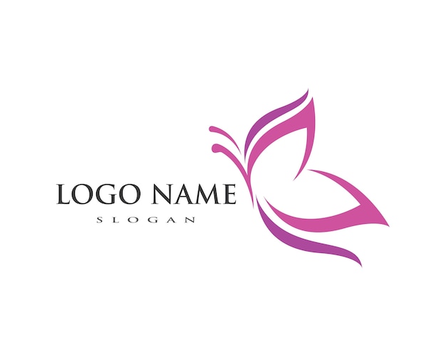 Download Butterfly logo template Vector | Premium Download