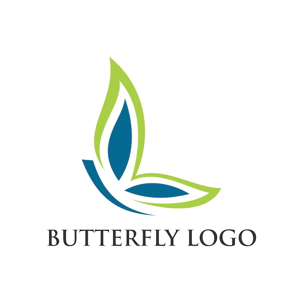 Download Butterfly logo template Vector | Premium Download