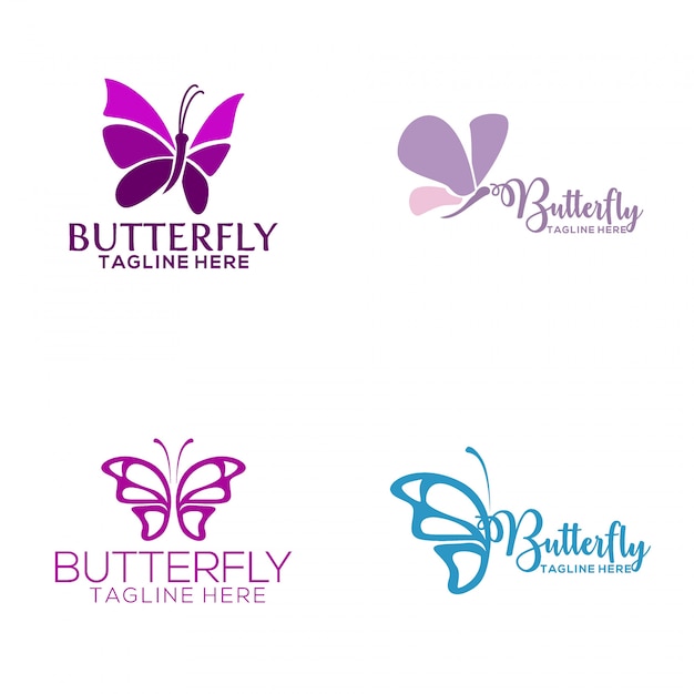 Download Butterfly logo Vector | Premium Download