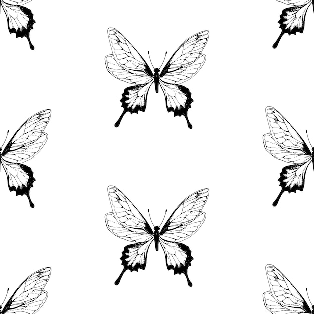 Butterfly pattern | Free Vector