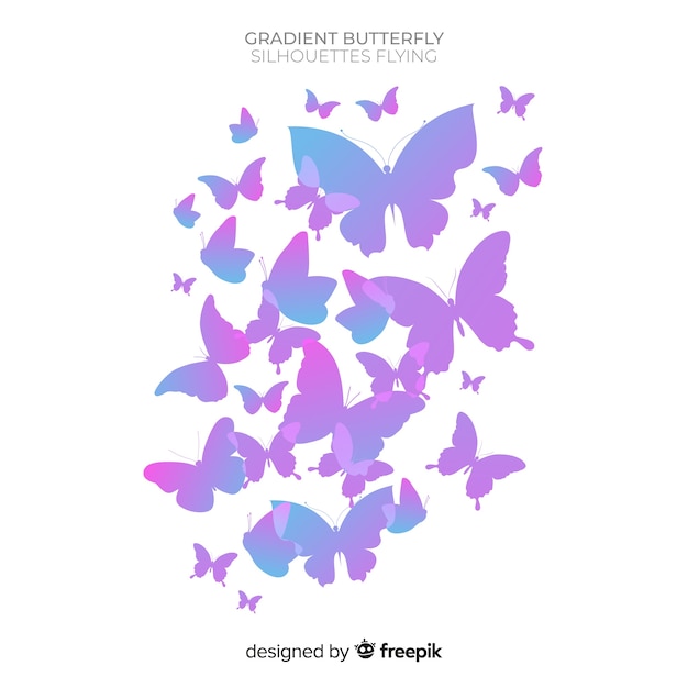 Download Free Vector | Butterfly swarm background