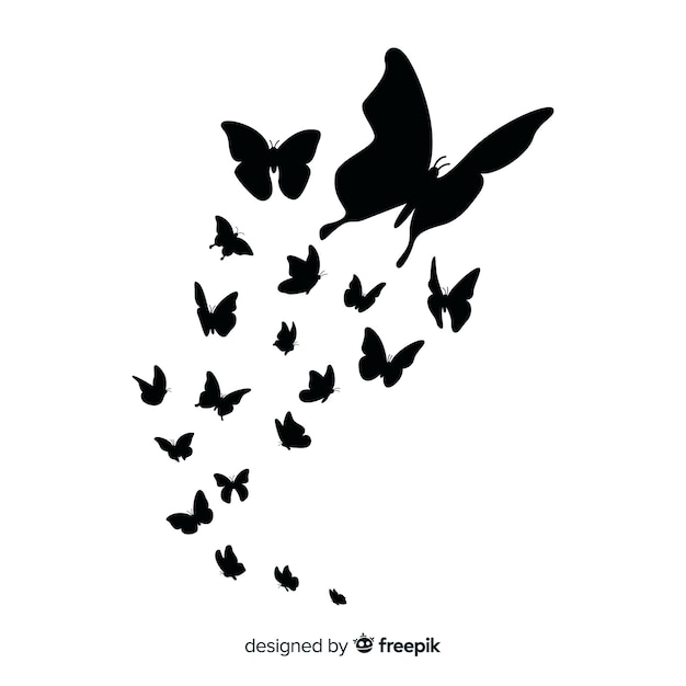 Free Free 147 Vector Flying Butterfly Silhouette Butterfly Svg SVG PNG EPS DXF File