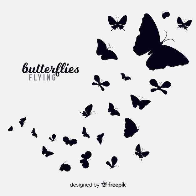 Free Free 319 Butterfly Swarm Silhouette Butterfly Svg SVG PNG EPS DXF File
