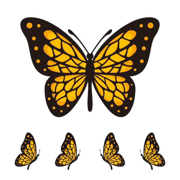 Download Butterfly vector logo template | Premium Vector