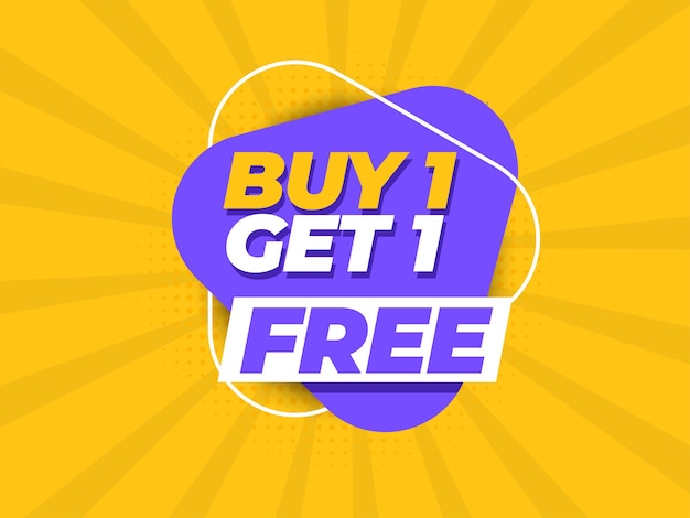 Premium Vector Buy 1 Get 1 Free Banner Template 2422