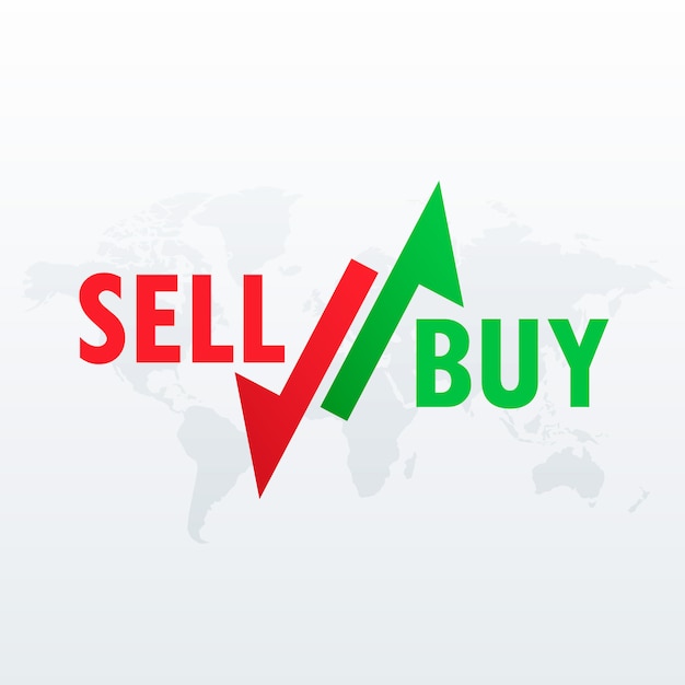 Download Buy and sell arrows for stock market trading Vector | Free ...