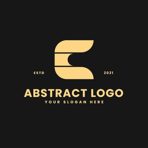 Premium Vector | C letter luxurious gold geometric block concept logo ...