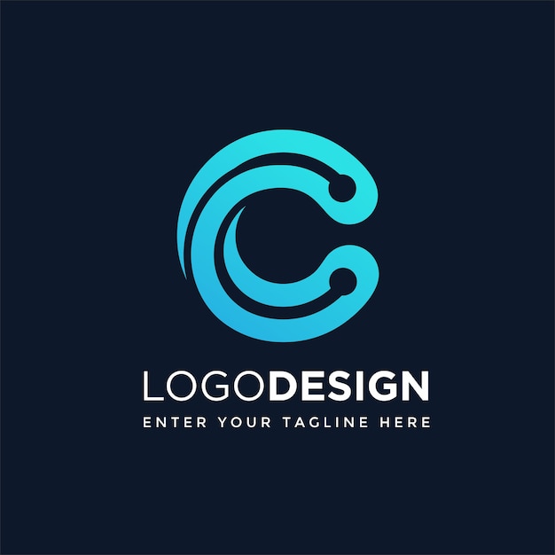 Download Free C Tech Logo Premium Vector Use our free logo maker to create a logo and build your brand. Put your logo on business cards, promotional products, or your website for brand visibility.