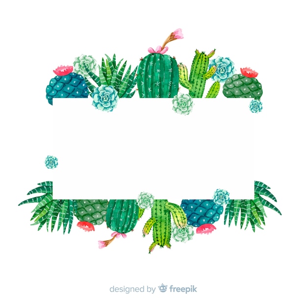 cactus-banner-template-vector-free-download