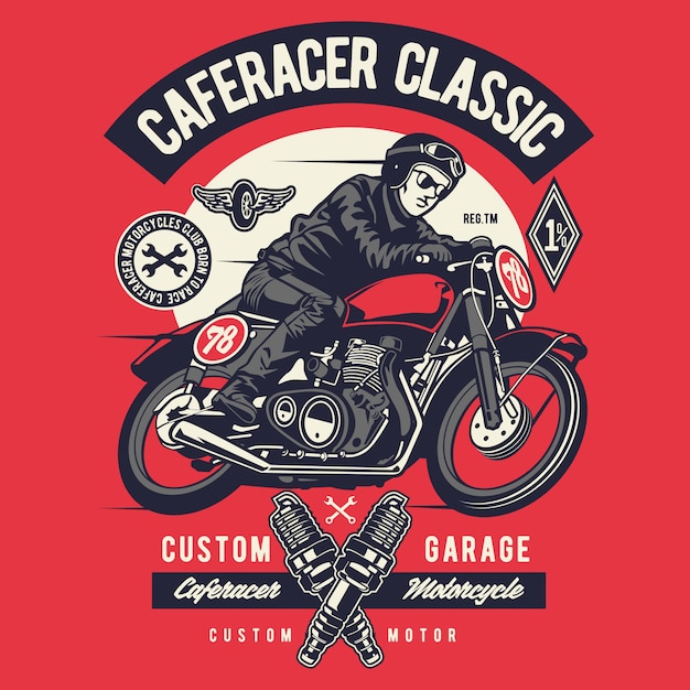 Download Free Caferacer Rider Classic Premium Vector Use our free logo maker to create a logo and build your brand. Put your logo on business cards, promotional products, or your website for brand visibility.