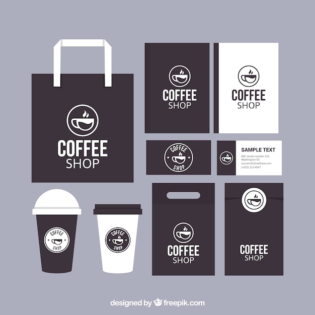 Download Free Download This Free Vector Cafeteria Brand Stationery Set Use our free logo maker to create a logo and build your brand. Put your logo on business cards, promotional products, or your website for brand visibility.
