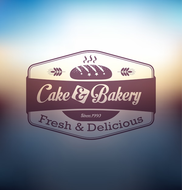 Premium Vector | Cake and bakery label