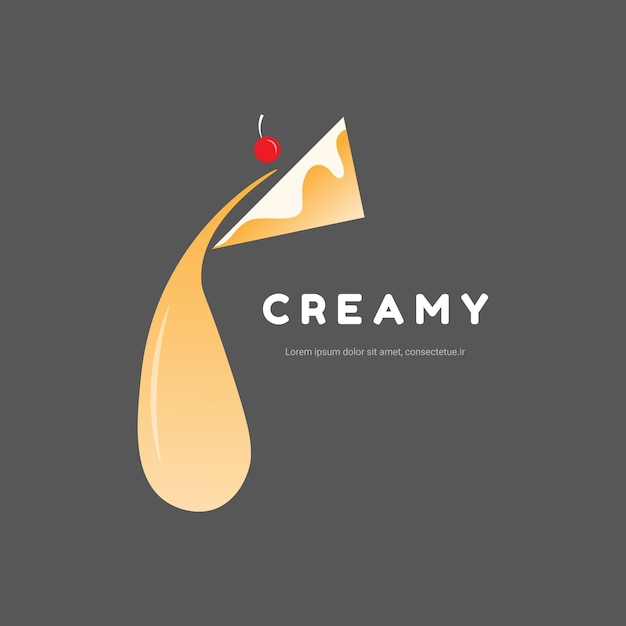 Premium Vector | Cake food logo brand design vector