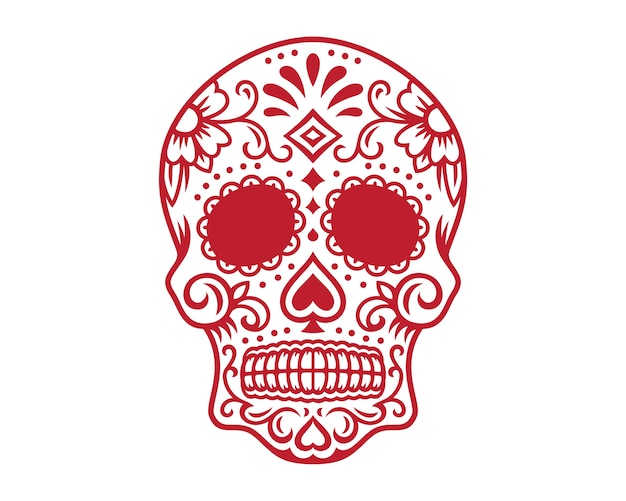 Calavera skull | Premium Vector