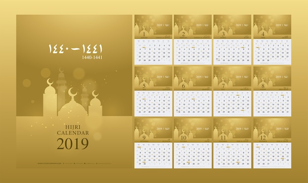 hijri calendar 2019