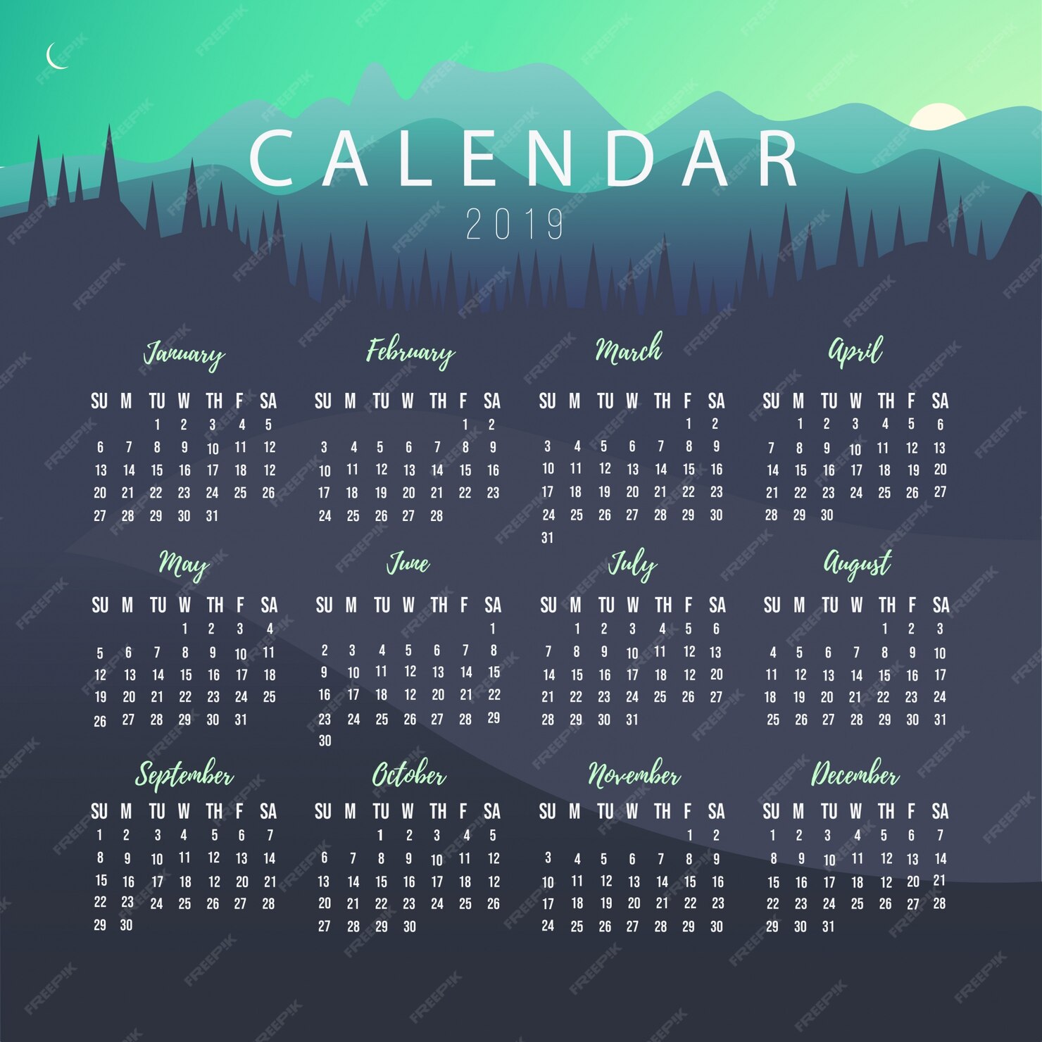 free-yearly-calendar-2019-printable-blank-templates-calendar-office