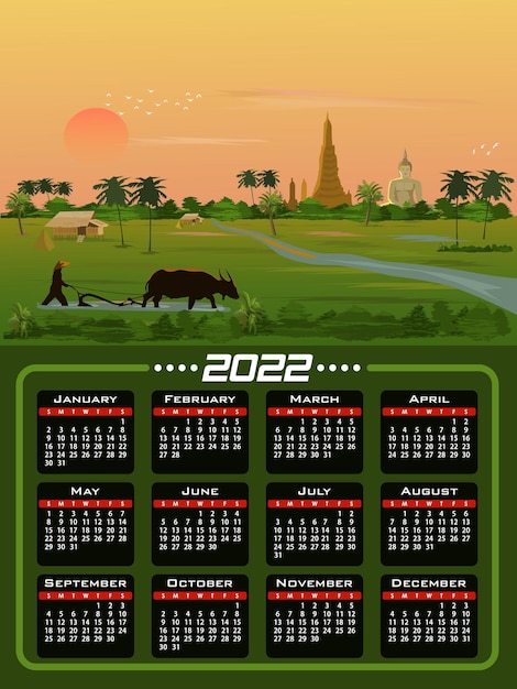 Premium Vector | Calendar 2020 all the year round four seasons and 12 ...