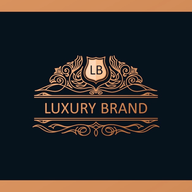 Premium Vector | Calligraphic luxury logo. emblem elegant vintage