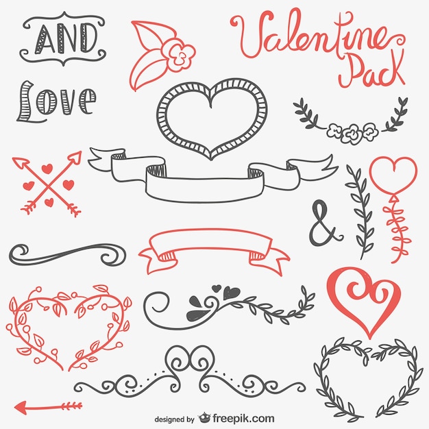 Calligraphic resources for Valentines
Day