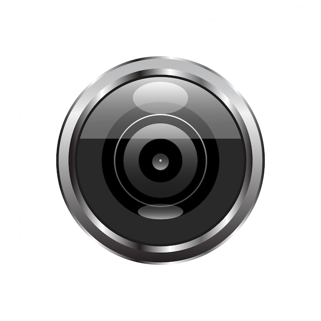 Camera icon lens | Premium Vector